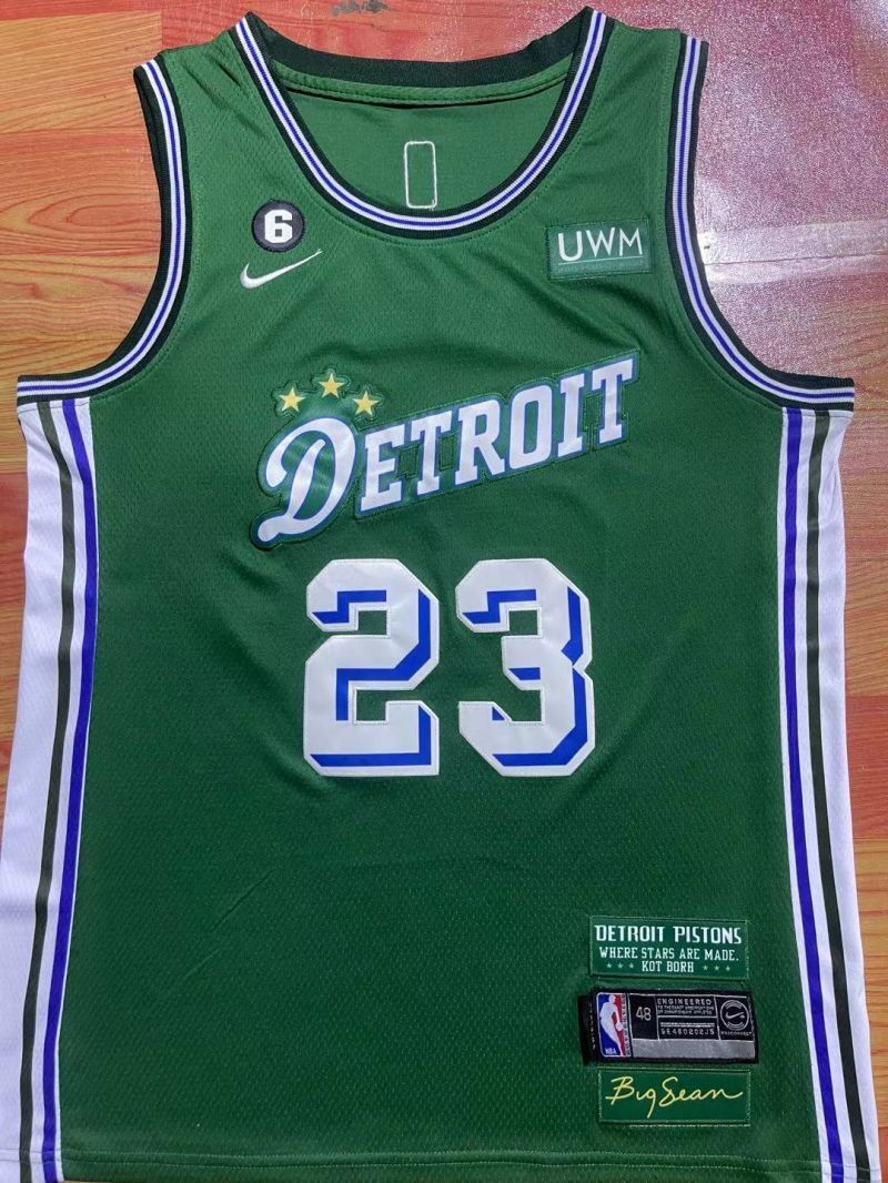 Detroit Pistons #23 Jaden Ivey 23 Season Pistons 23 Green Jersey Style 4