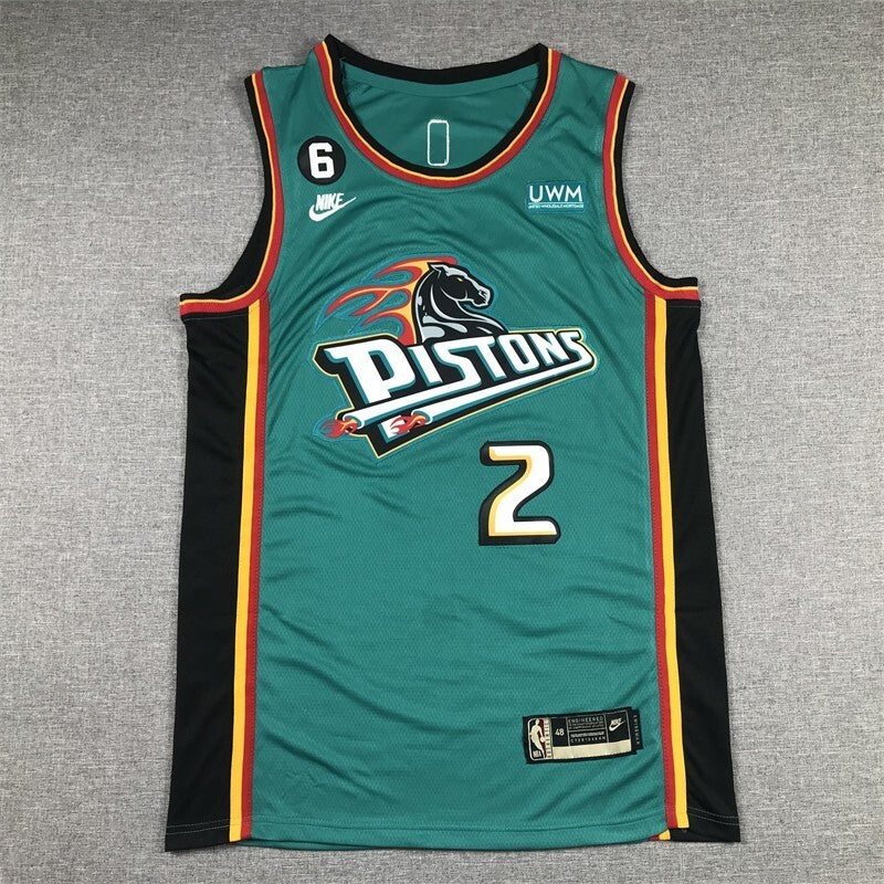 Detroit Pistons #2 Cade Cunningham Pistons 2 Classic Green Style 2