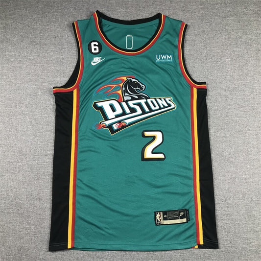 Detroit Pistons #2 Cade Cunningham Pistons 2 Classic Green Style 2