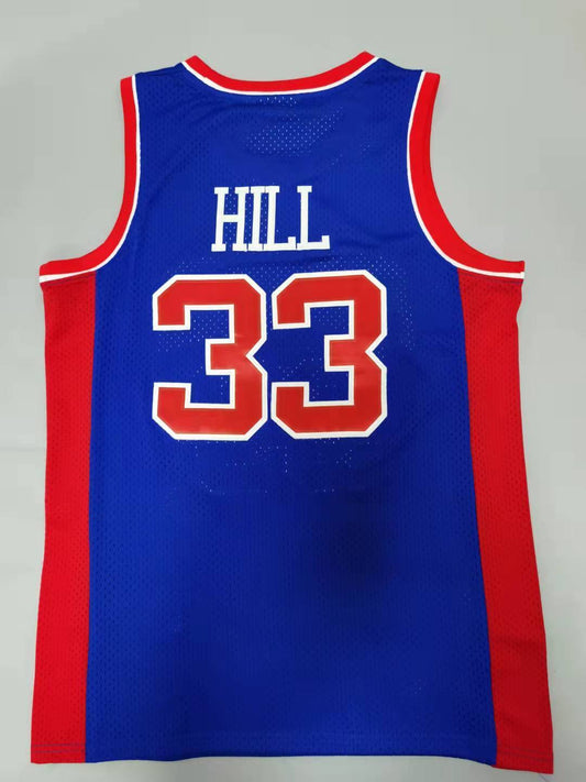 Detroit Pistons #33 Grant Hill Pistons 33# Retro Style 1