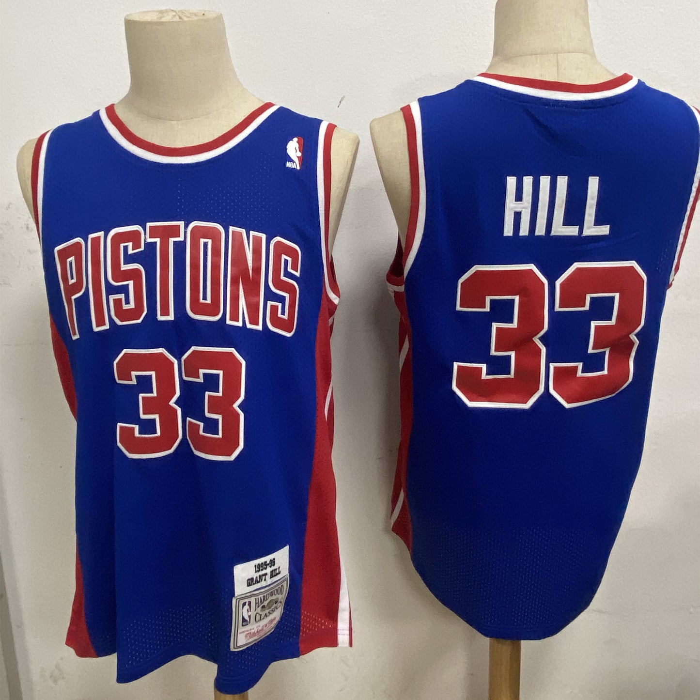 Detroit Pistons #33 Hill Style 1