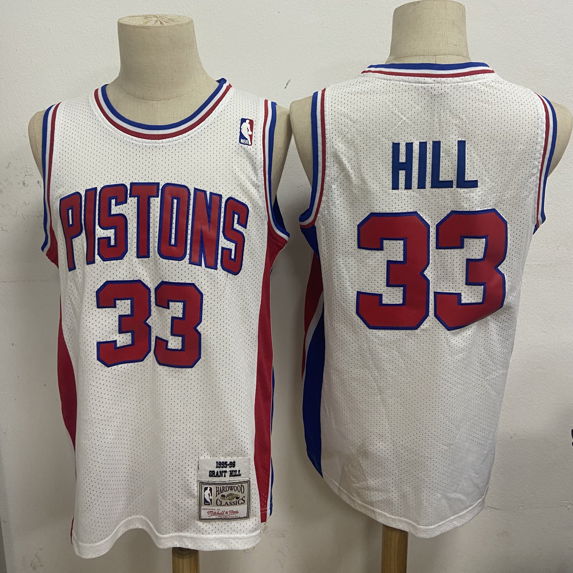 Detroit Pistons #33 Hill Style 2