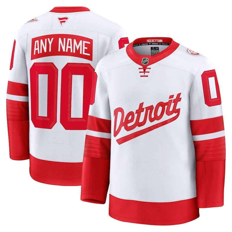 Detroit Red Wings Fanatics 2025 NHL Stadium Series Premium Custom Jersey - White