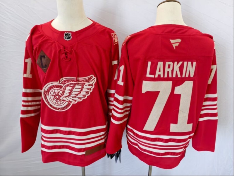 Detroit Red Wings #71 Dylan Larkin Red Wings 100