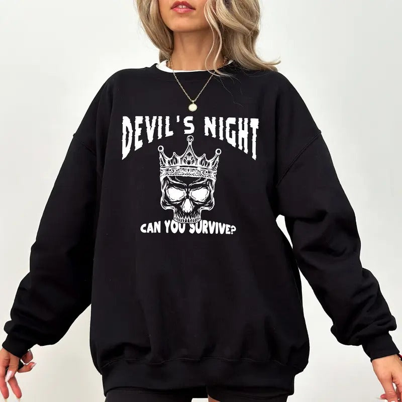 Devil's Night Can You Survive Shirt, Devil's Night Series by Penelope Douglas Hoodie, Four Horsemen Sweater, Bookish Merch