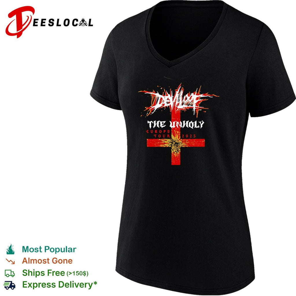 Deviloof The Unholy Europe Tour 2025 Deathcore shirt