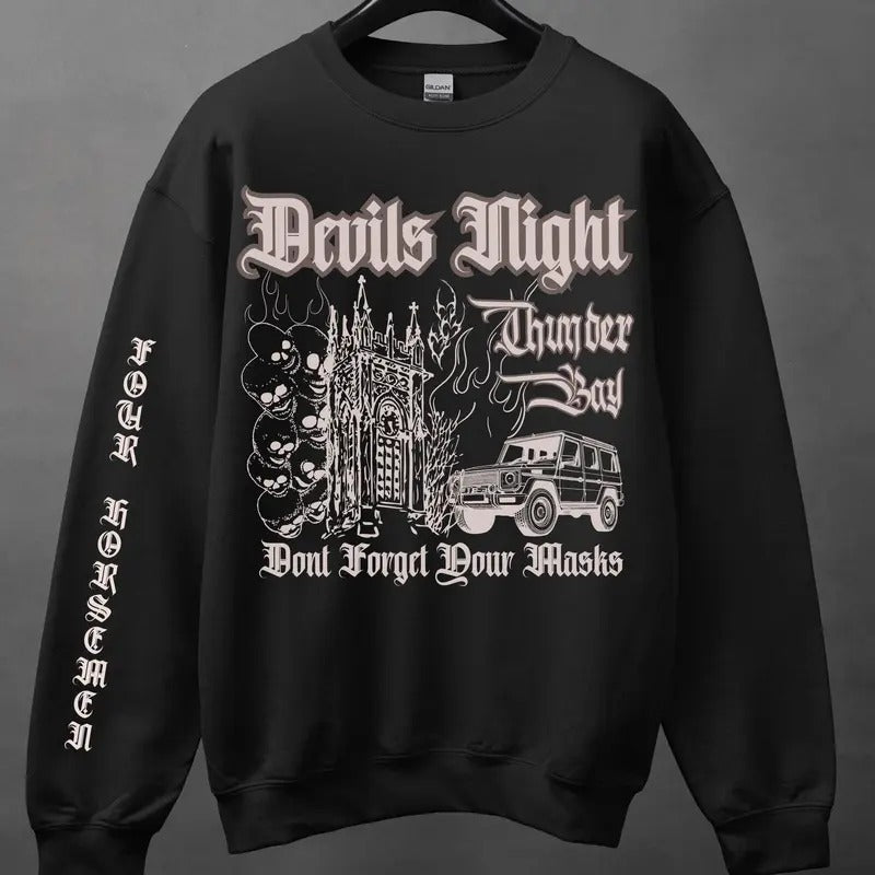Devils Night Sweatshirt, Penelope Douglas Hoodie, Corrupt Book, Reader, Book Shirt, Booktok Merch, Bookish T-shirt, Dark...