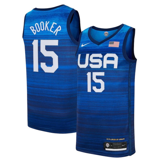 Devin Booker USA Basketball 2020 Summer Olympics Player Jersey - Navy Style 2