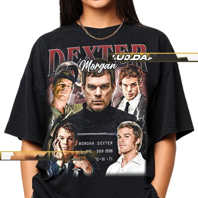 Dexter Morgan T-Shirt, Vintage Style Gift For Woman and Man Unisex T-Shirt Timnas Menswear Streetwear Crewneck