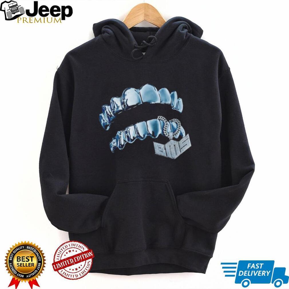 Diamond Grillz with BMS Pendant Hip Hop Graphic T Shirt