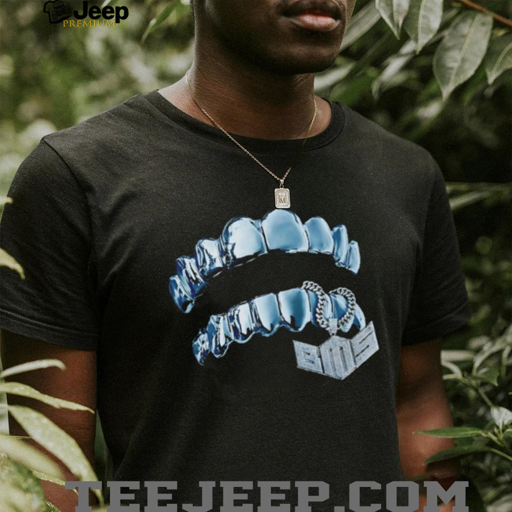 Diamond Grillz with BMS Pendant Hip Hop Graphic T Shirt