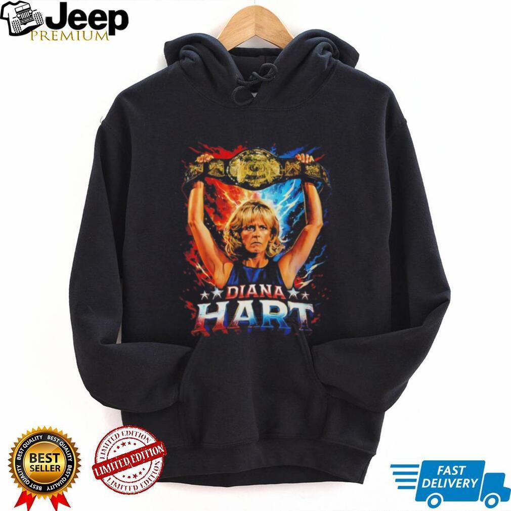 Diana Hart Wrestling Champion Gold Belt Graphic T Shirt