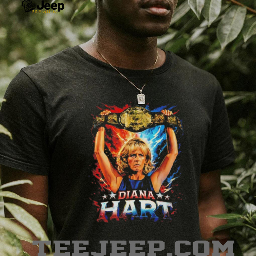 Diana Hart Wrestling Champion Gold Belt Graphic T Shirt