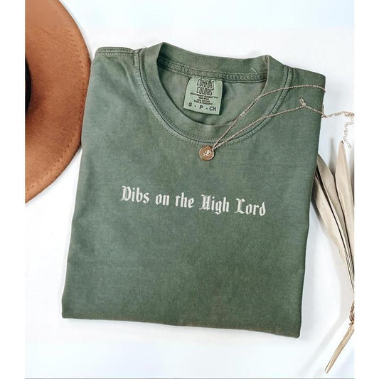 Dibs On The High Lord ACOTAR Shirt, Bookish Merch, Officially Licensed A Court Of Thorns And Roses Gift, Romantasy Reader Tee