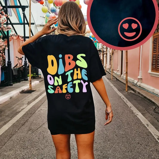 Dibs On The Safety Shirt - Football Girlfriend Tee - Football Wife - Football Player Gift - Funny Football Shirt - American Football Shirt