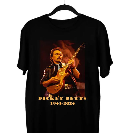 Dickey Betts 1943-2024 Thank You For The Memories T Shirt Full Size S-3XL