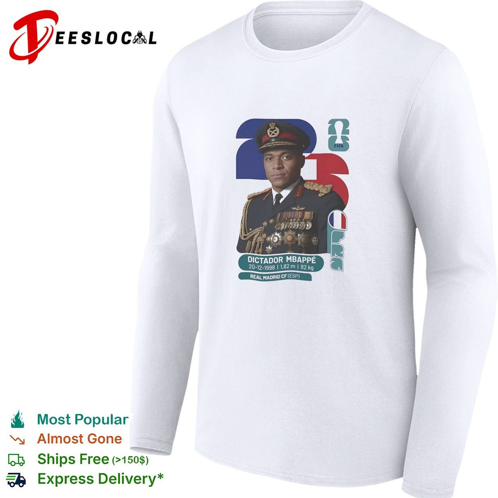 Dictador Mbappe Real Madrid FIFA card military uniform shirt