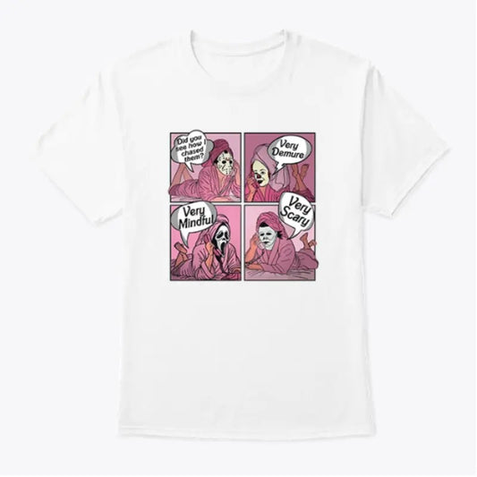 Did You See How I Chased Them Very Demure Very Mindful Very Scary Shirt, Halloween Gift, Halloween Tshirt, Gift for him, Gift for her, UNISEX Tshirt