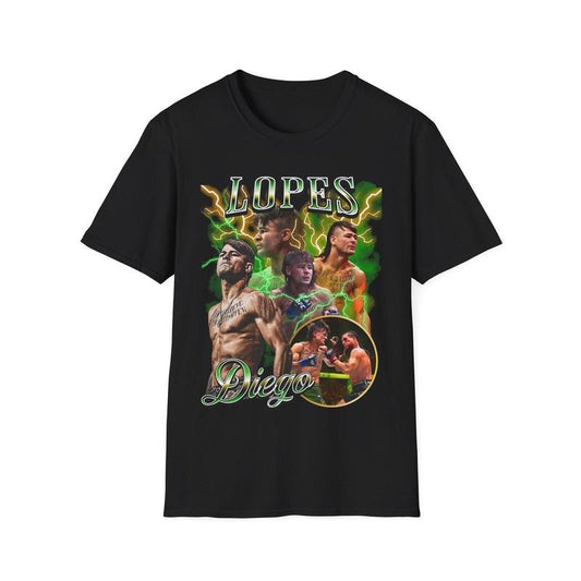 Diego MMA Vintage 90s Retro Graphic Collage T-Shirt, Lopes Bootleg Tee for men, Gift For Him