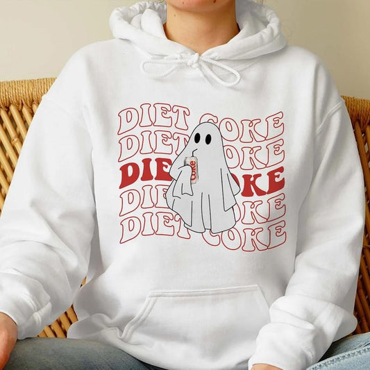 Diet Coke Ghost Sweatshirt, Diet Coke Gifts, Teacher Fuel, Mom Sweatshirt Hoodie, Ghost Holds Diet Coke Sweater, Gift for Diet Coke Lover  T-shirt, sweater and Hoodie