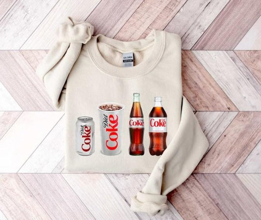 Diet Coke Shirt, Diet Coke Lover Sweatshirt, Funny Coke Shirt, Coke Lover Sweater, Coke Long Sleeve