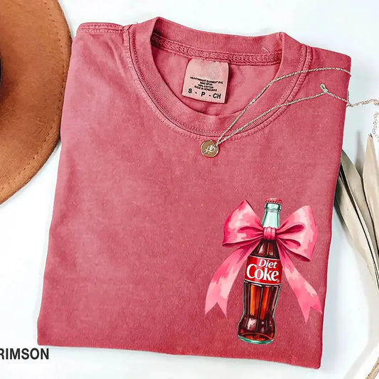 Diet Coke Shirt, Pink Bow Diet Coke Sweatshirt, I Need A Diet Coke Crewneck, Birthday Valentine Christmas Gift, Soda Lover Shirt, Diet Coke Sweater, Girly Shirt