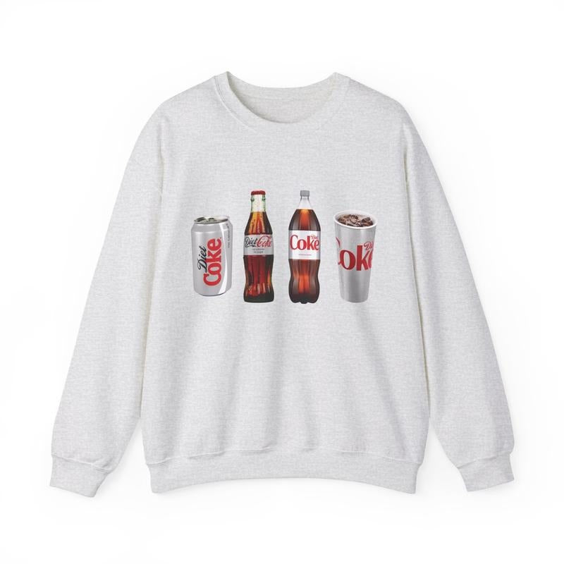 Diet Coke Sweatshirt Classic Cotton Menswear Embroidered T-Shirts, Hoodie | WearSparks.com