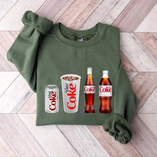 Diet Coke Sweatshirt, Diet Coke Lover Shirt, Funny Coke Shirt, Coke Lover Sweater, Coke Crewneck Sweatshirt, Diet Coke Shirt