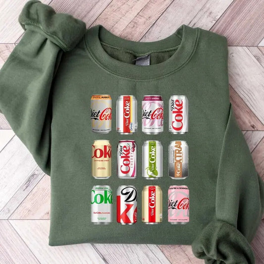 Diet Coke Sweatshirt, Diet Coke Lover Sweatshirt, Funny Coke Sweater, Diet Coke Lover Sweater