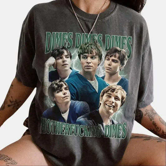 Dimes Dimes Dimes Motherfucking T-shirt, Dimes Nicholas Chavez Retro 90s Tyle Raptee, Menendez Brothers Shirt, TV Show Tees Cotton Streetwear Casual