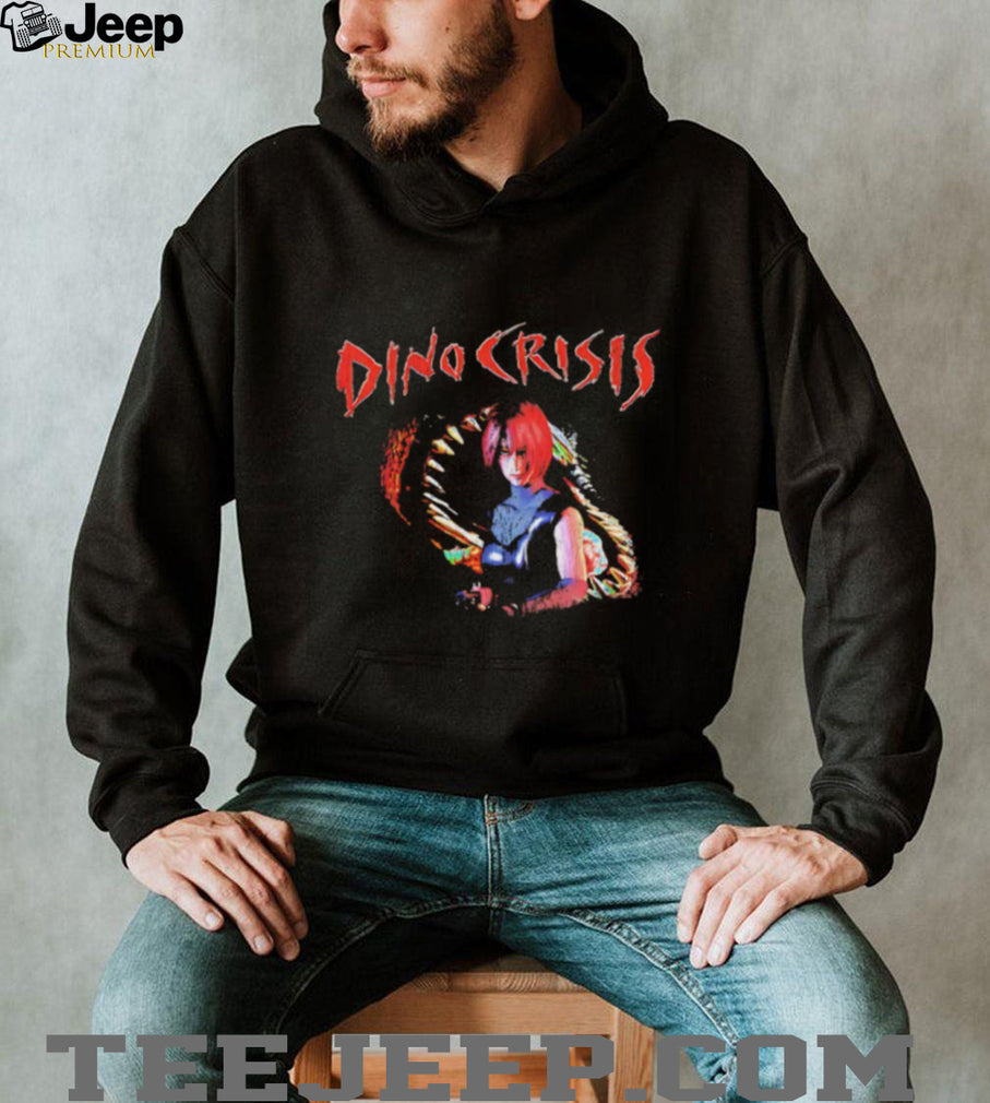 Dino Crisis Regina Retro Video Game Survival Horror Black T Shirt