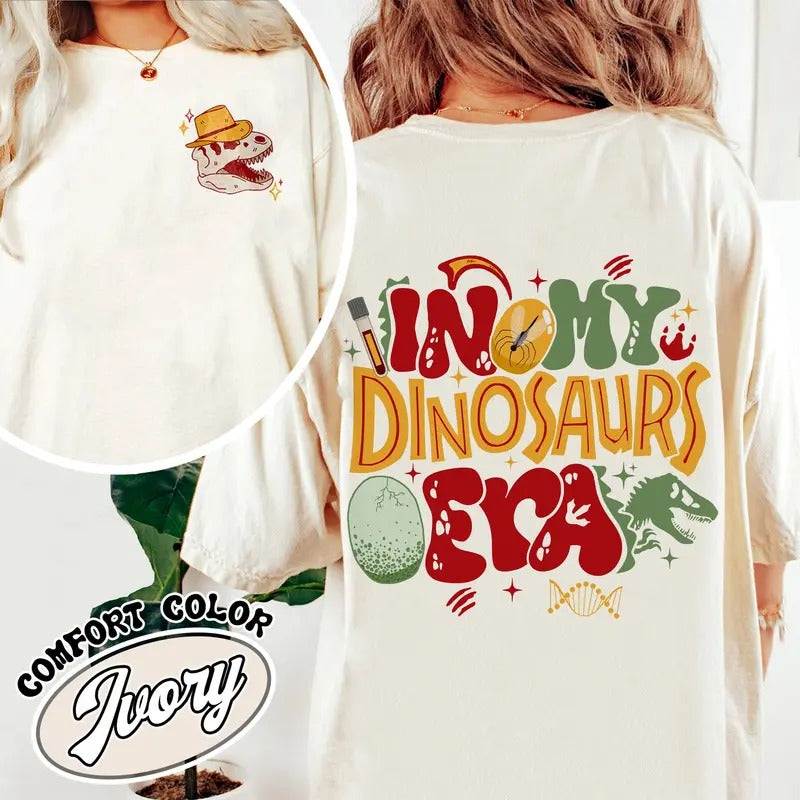 Dinosaur Comfort Color Shirts, in My Dinasours Era Shirt, Cute Dinosaur Shirt, Family Dinosaur Shirt, Universal Park Shirt, Theme Park Family Trip Shirt