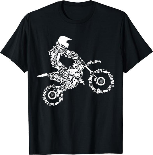 Dirt Bike Rider Motocross Enduro Dirt Biking T-Shirt | Unisex Cotton Tee Gift, Crewneck, Short Sleeve