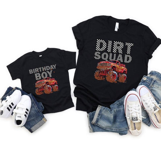 Dirt Squad Monster Truck Jam Mom Birthday Boy Mama Shirt Monster Truck Shirtmom Crewneck Monster Truck Birthday Jam Monster Truck Family  sweater and hoodie