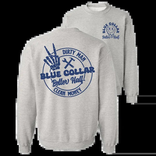 Dirty Man Clean Money Crew Sweatshirt Classic Menswear Soft Day Hoodie Long Sweaters Tank Top