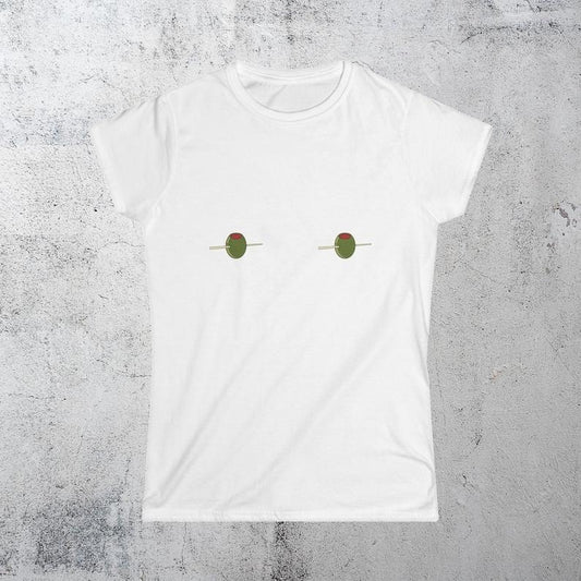 Dirty Martini Olive Babytee, Retro Martini Babytee Aesthetic cool girl, downtown girl baby tee, Girls Night Out,Olive Martini Lover