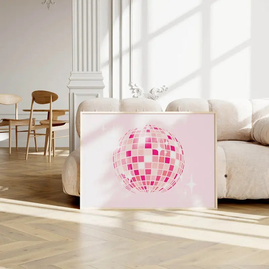 Disco Ball Art Dorm Decor, Trendy Art Prints, Y2k Room Decor, Disco Ball Decor, Girly Wall Art, Preppy Room Decor, Poster Prints No Frame, Gifts For Her Wall Decor, Wall Art Home Decor, Big Wall Art, Gifts For Birthday Artwork Landscape