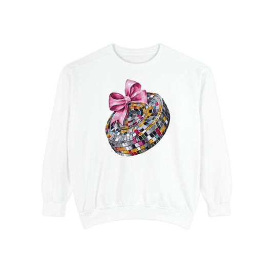 Disco Hockey Puck Sweatshirt Comfort Colors, Game Day Hockey Crewneck, Womens Sweatshirt, Fall Sweater