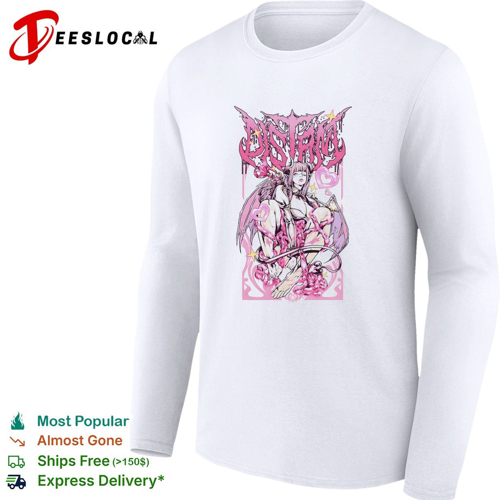 Distant demon girl gothic anime poster shirt