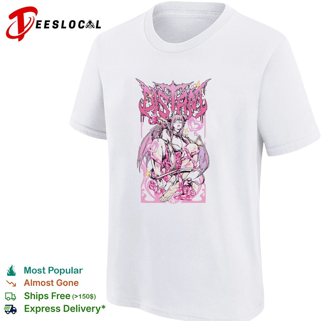 Distant demon girl gothic anime poster shirt