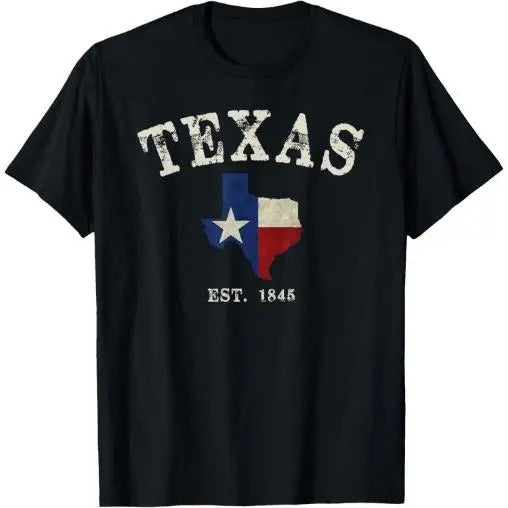 Distressed Texas State Flag Map T-Shirt Made in USA Hoodie, Sweatshirt | WearSparks.com