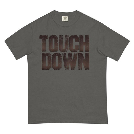 Distressed Touchdown Football shirt, comfort colors oversized look Unisex garment-dyed heavyweight t-shirt