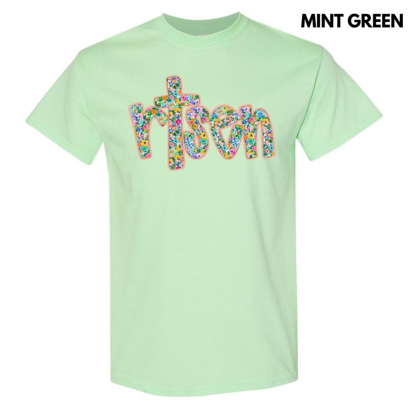 Ditzy Floral Risen Gildan Short Sleeve T-Shirt 'NLB'