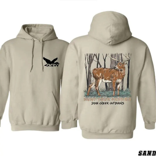 Dixie Creek Outdoors Hoodie, Deer Hunting Design, Camo Country Hoodies, Perfect for Outdoor Enthusiasts, Ideal for Casual Wear Comfortable and Stylish.