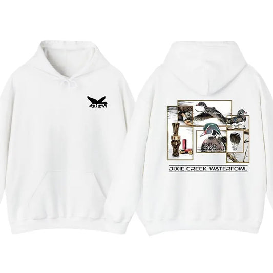 Dixie Creek Waterfowl Hoodie - Stunning Wildlife Design Featuring Detailed Duck Hunting Graphics, Perfect for Outdoor...