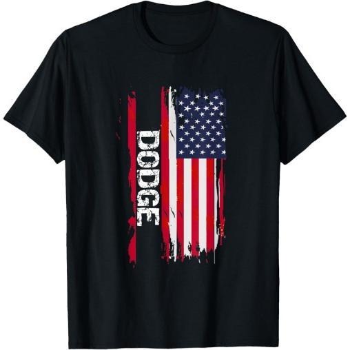 Dodge City T-Shirt American Flag T-shirt Made in USA