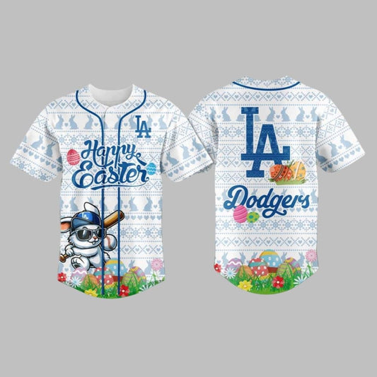Dodgers Happy Easter 2025 Baseball Jersey - Grishko.com T-Shirts, Hoodie, Sweatshirt | WearSparks.com (Image 1)