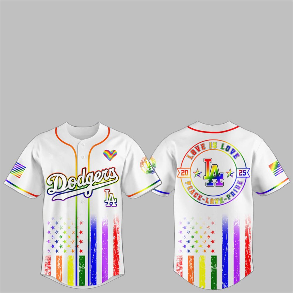 Dodgers Happy Pride Month Jersey 2025 - Grishko.com T-Shirts, Hoodie, Sweatshirt | WearSparks.com (Image 1)