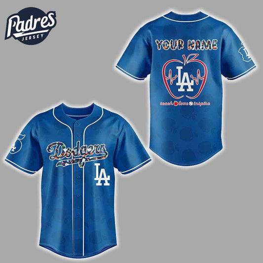 Dodgers Teacher Night 2025 Baseball Jersey - Padres Jersey Oasis: Elevate Your Baseball Style Game T-Shirts,... (Image 1)