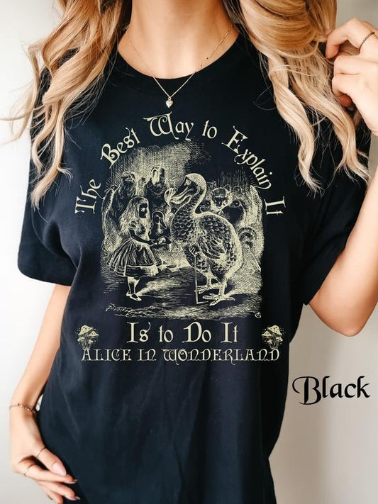 Dodo Alice in Wonderland T-Shirt, Vintage Alice in Wonderland Shirt, Alice in Wonderland Shirt, Goblincore Shirt, Dodo Shirt, Wonderland Tee